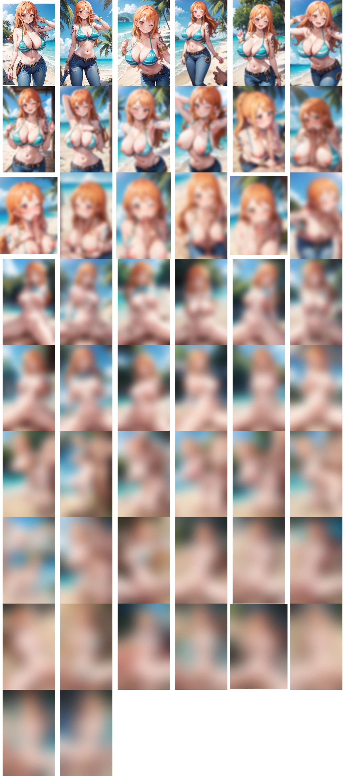 ワンピース ナミ 1 のAIエロ画像 50pic