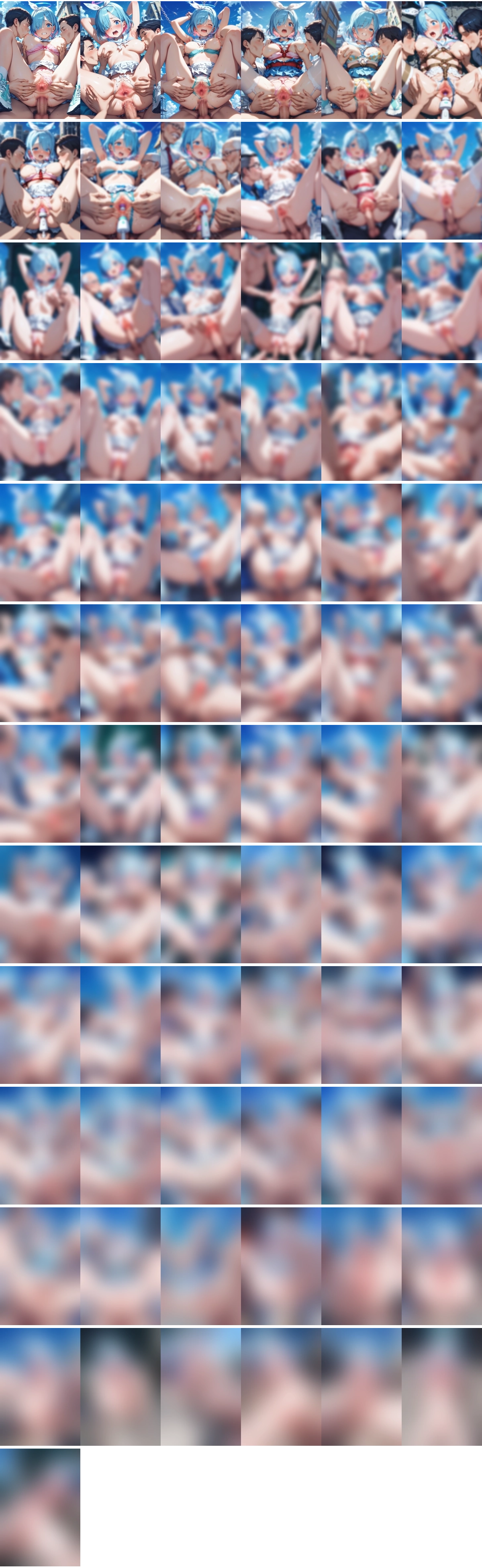 乳を吸われマンコをくぱぁされて犯されるアロナちゃんのAIエロ画像 73pic【ブルーアーカイブ】
