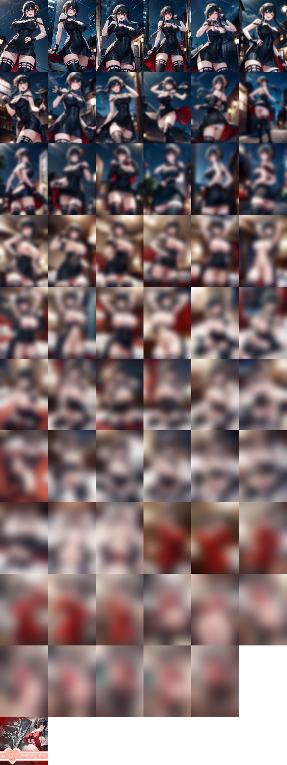 SPY×FAMILY ヨル・フォージャー nude 1 のAIエロ画像 60pic