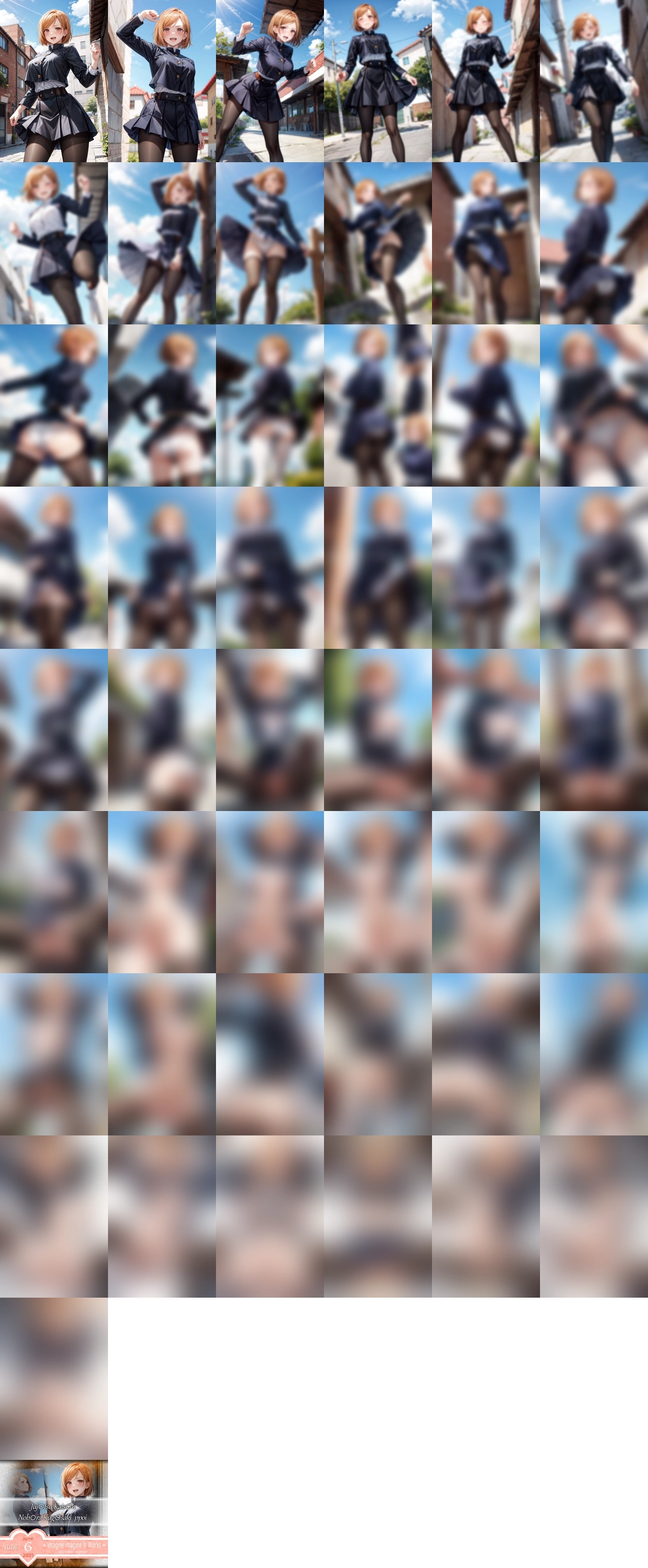 呪術廻戦 釘崎野薔薇 nude 1 のAIエロ画像 50pic