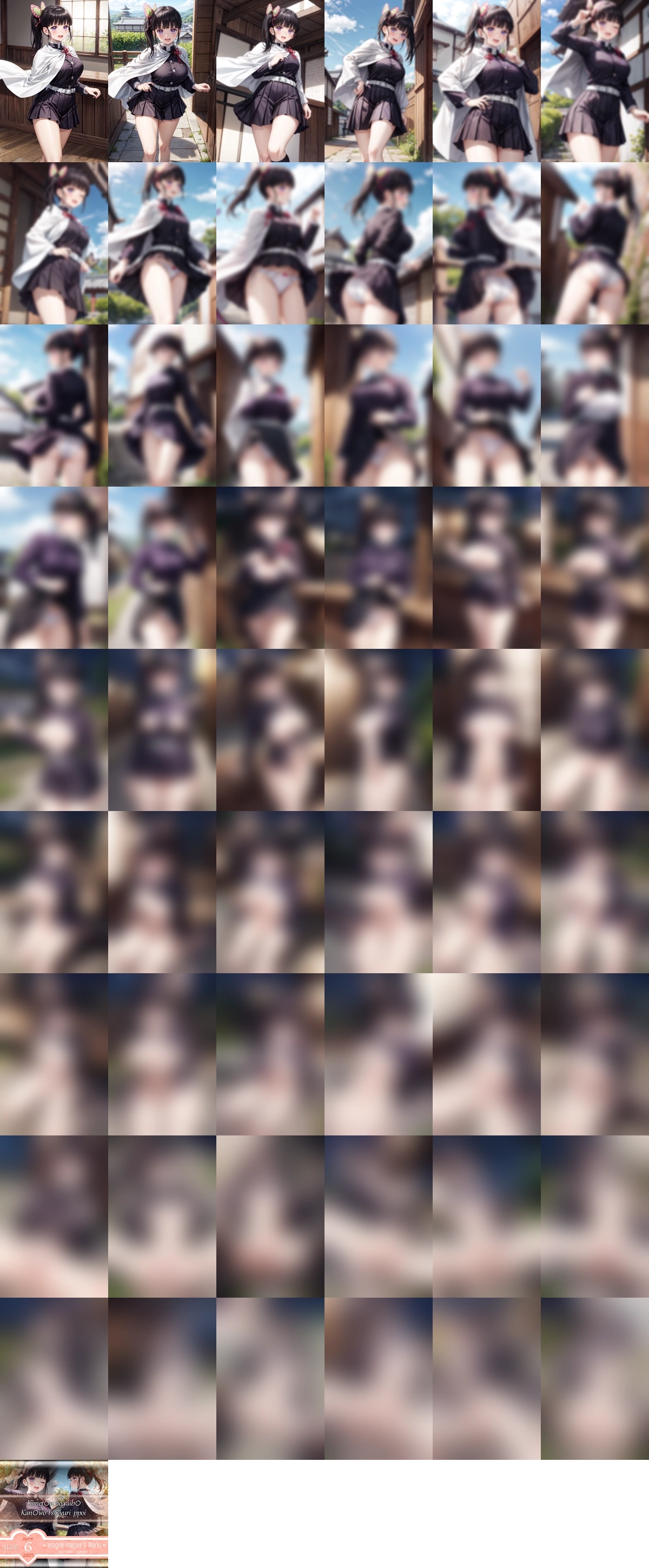 鬼滅の刃 栗落花カナヲ nude 1 のAIエロ画像 55pic