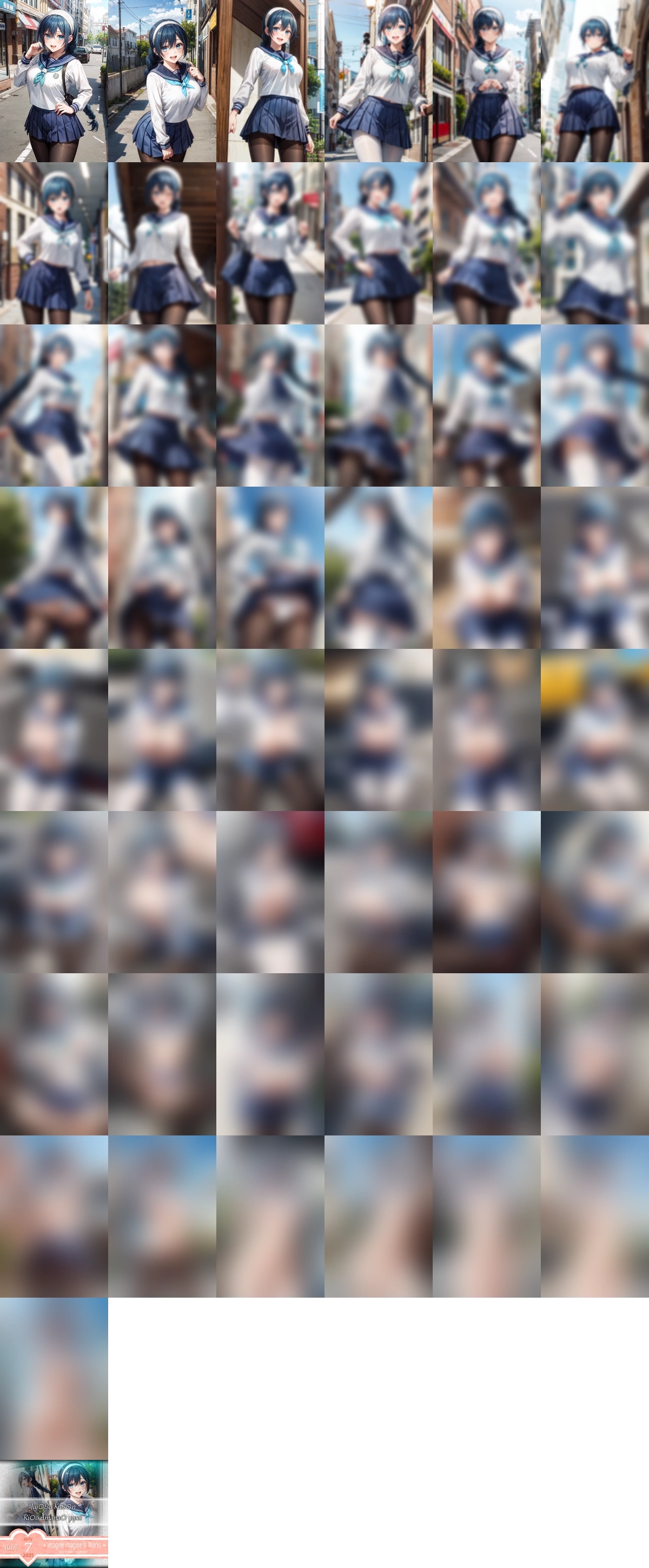 呪術廻戦 天内理子 nude 1 のAIエロ画像 50pic