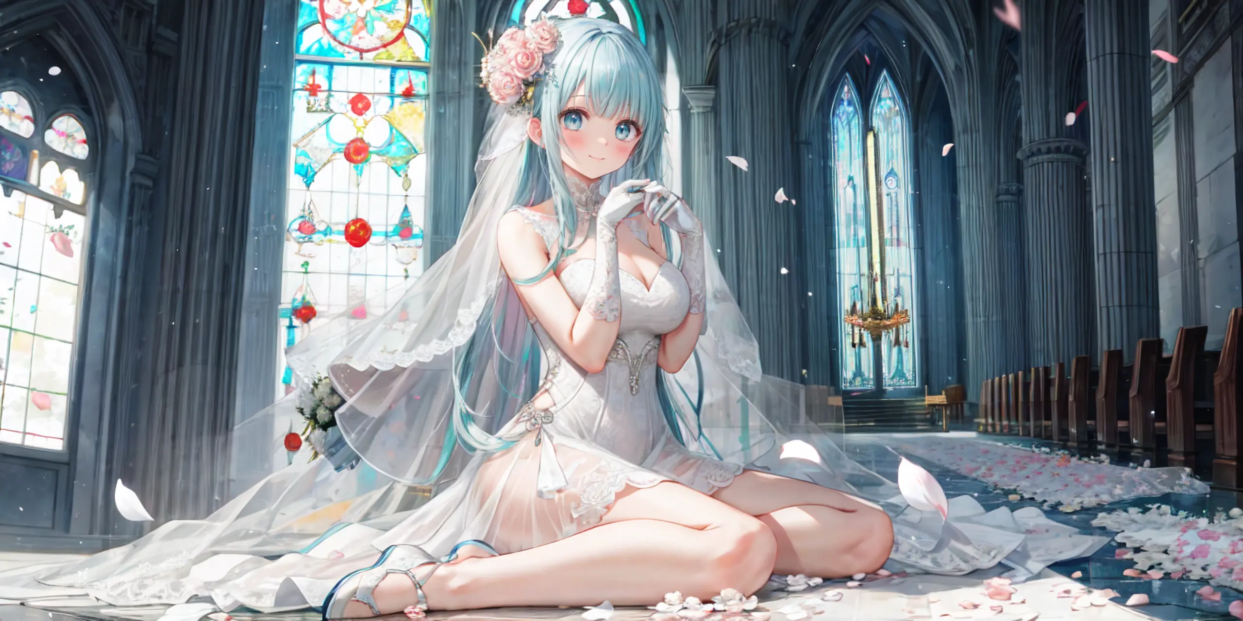 HENTAI-AI 6月カバーイラスト(ジューンブライドバージョン) 30pic AI生成エロ画像-79815