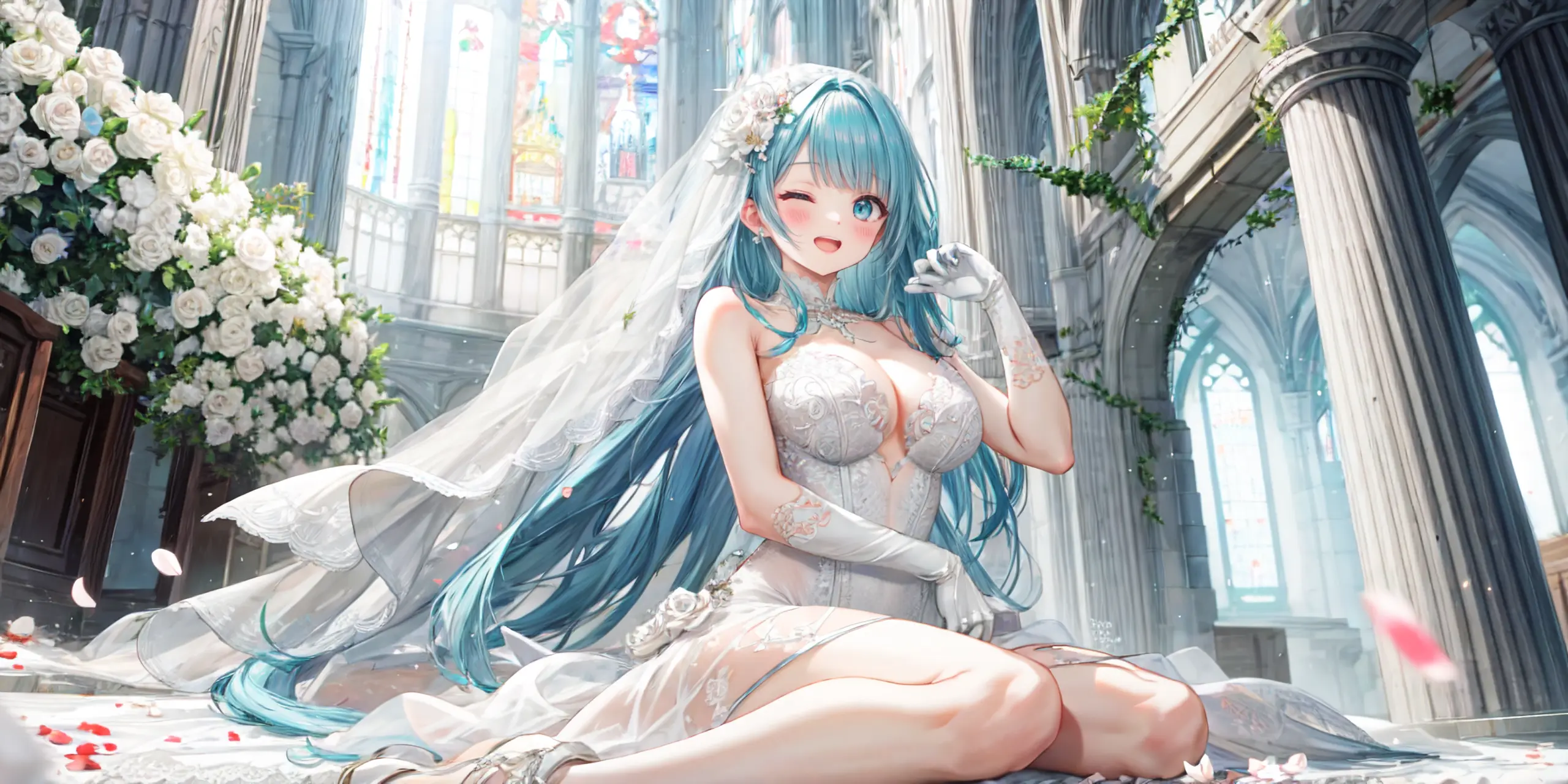 HENTAI-AI 6月カバーイラスト(ジューンブライドバージョン) 30pic AI生成エロ画像-79797