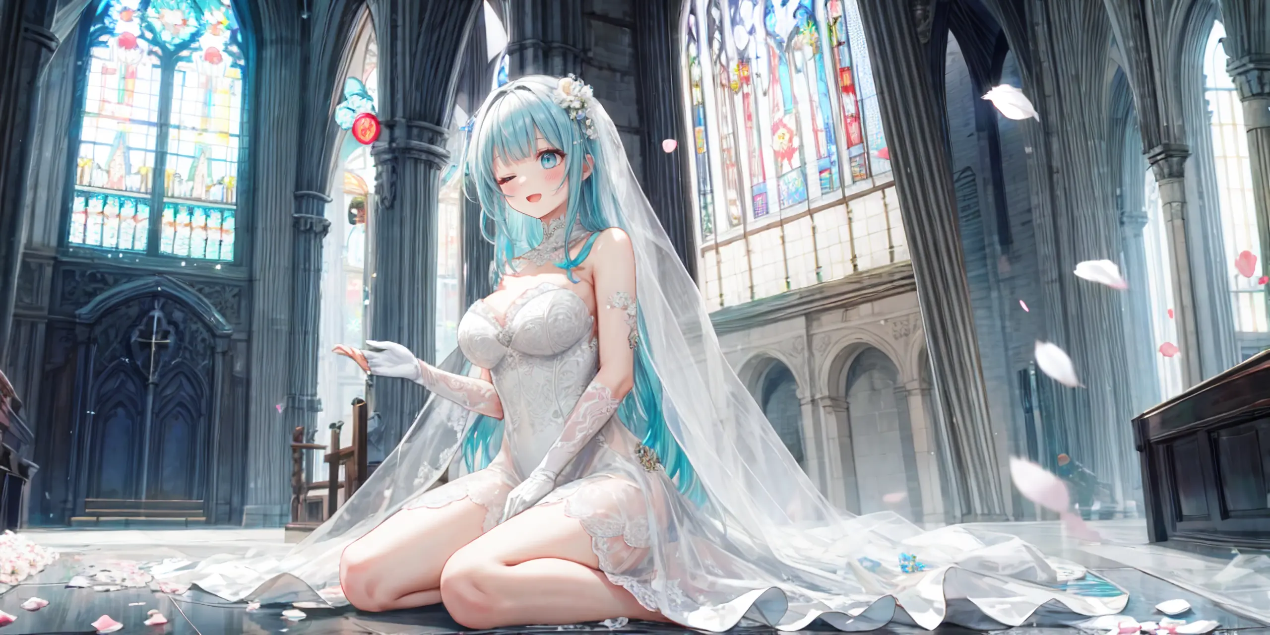 HENTAI-AI 6月カバーイラスト(ジューンブライドバージョン) 30pic AI生成エロ画像-79798