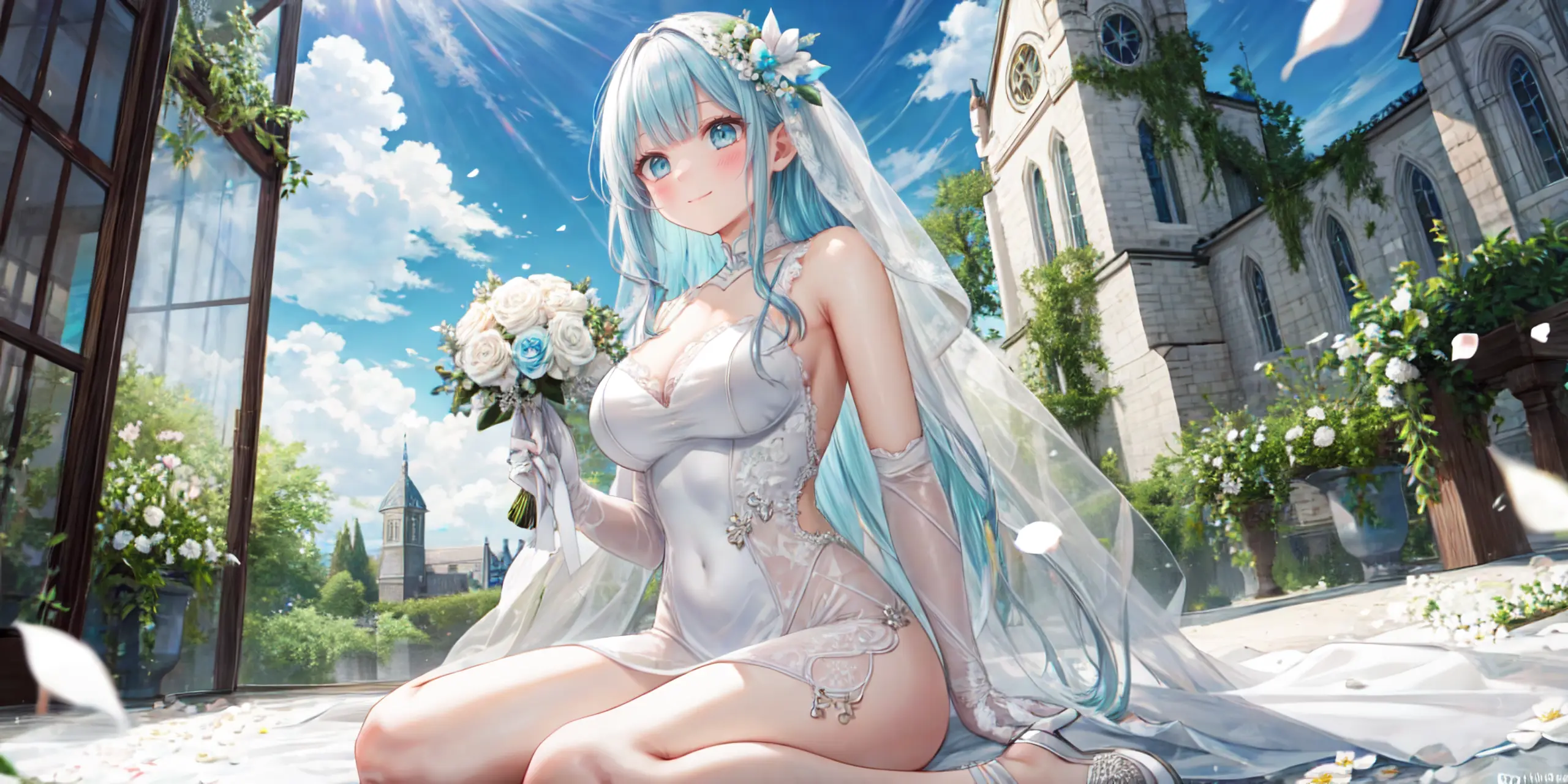 HENTAI-AI 6月カバーイラスト(ジューンブライドバージョン) 30pic