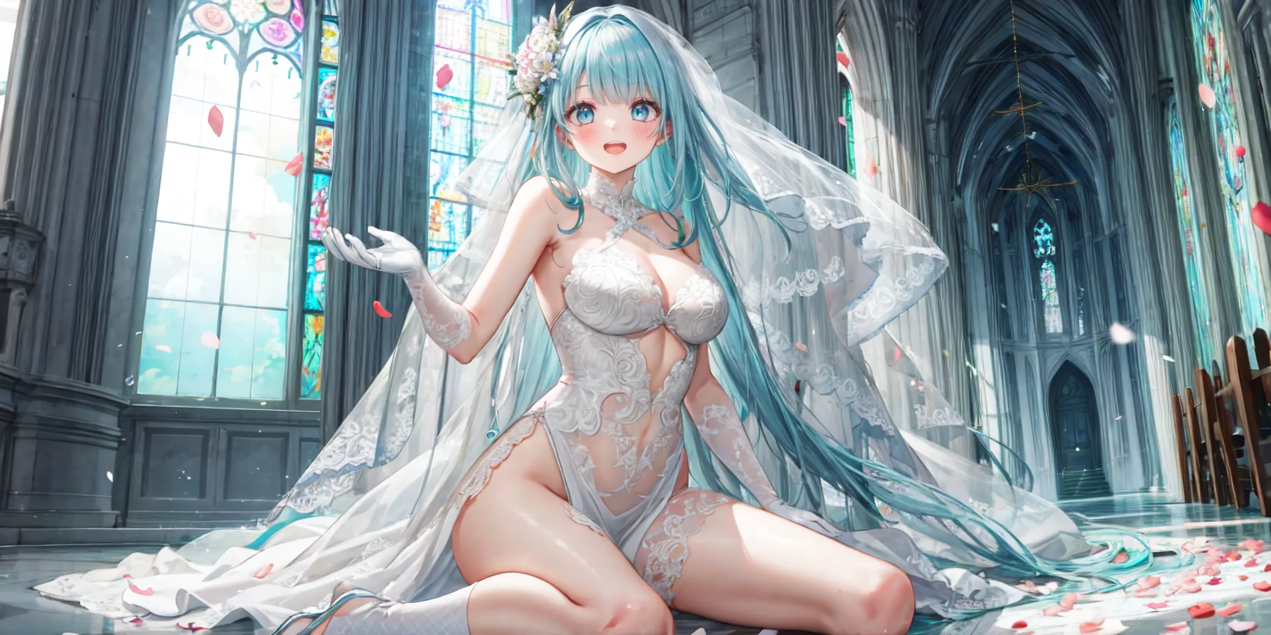 HENTAI-AI 6月カバーイラスト(ジューンブライドバージョン) 30pic AI生成エロ画像-79792