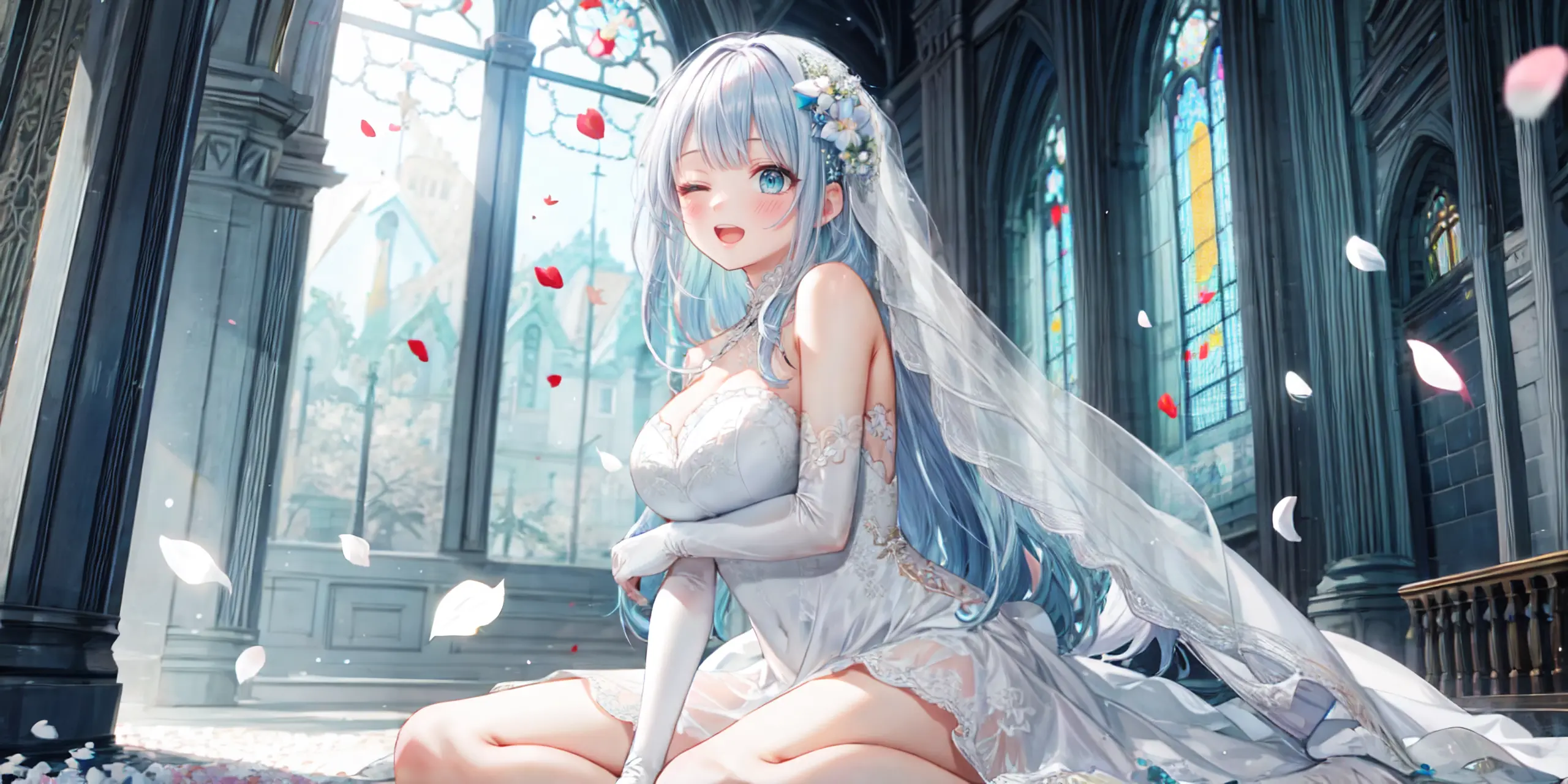 HENTAI-AI 6月カバーイラスト(ジューンブライドバージョン) 30pic AI生成エロ画像-79800