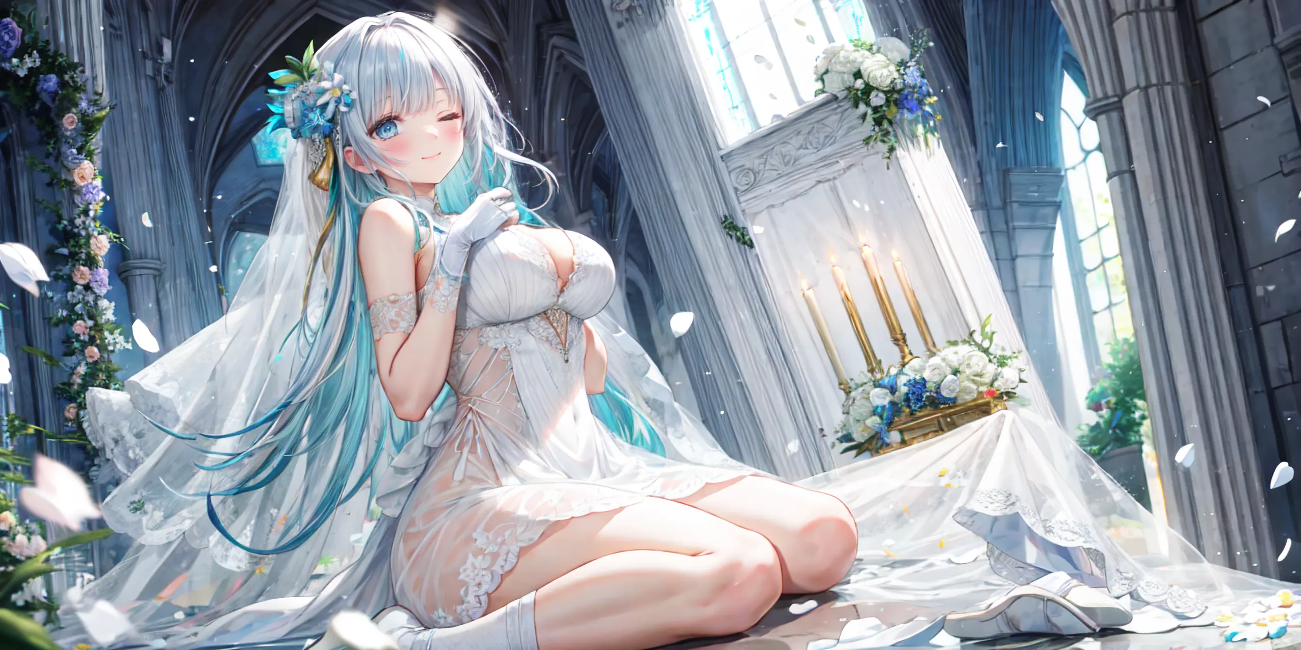 HENTAI-AI 6月カバーイラスト(ジューンブライドバージョン) 30pic AI生成エロ画像-79801