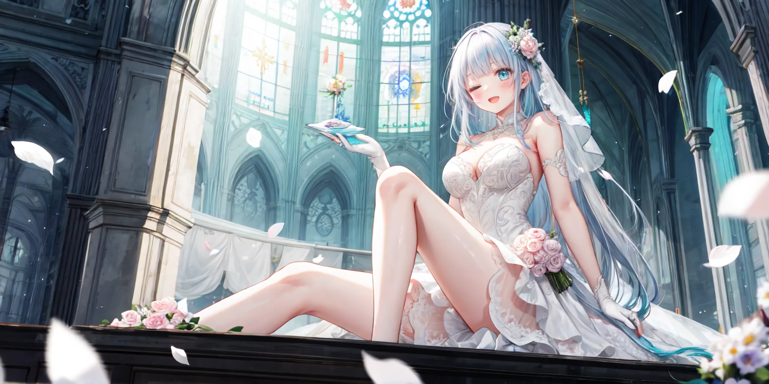 HENTAI-AI 6月カバーイラスト(ジューンブライドバージョン) 30pic AI生成エロ画像-79793