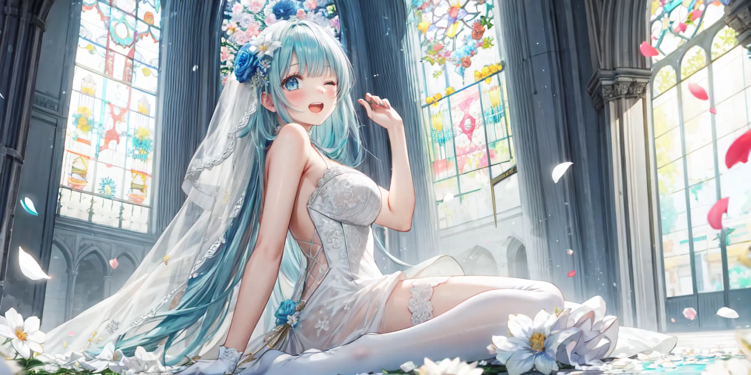 HENTAI-AI 6月カバーイラスト(ジューンブライドバージョン) 30pic AI生成エロ画像-79799