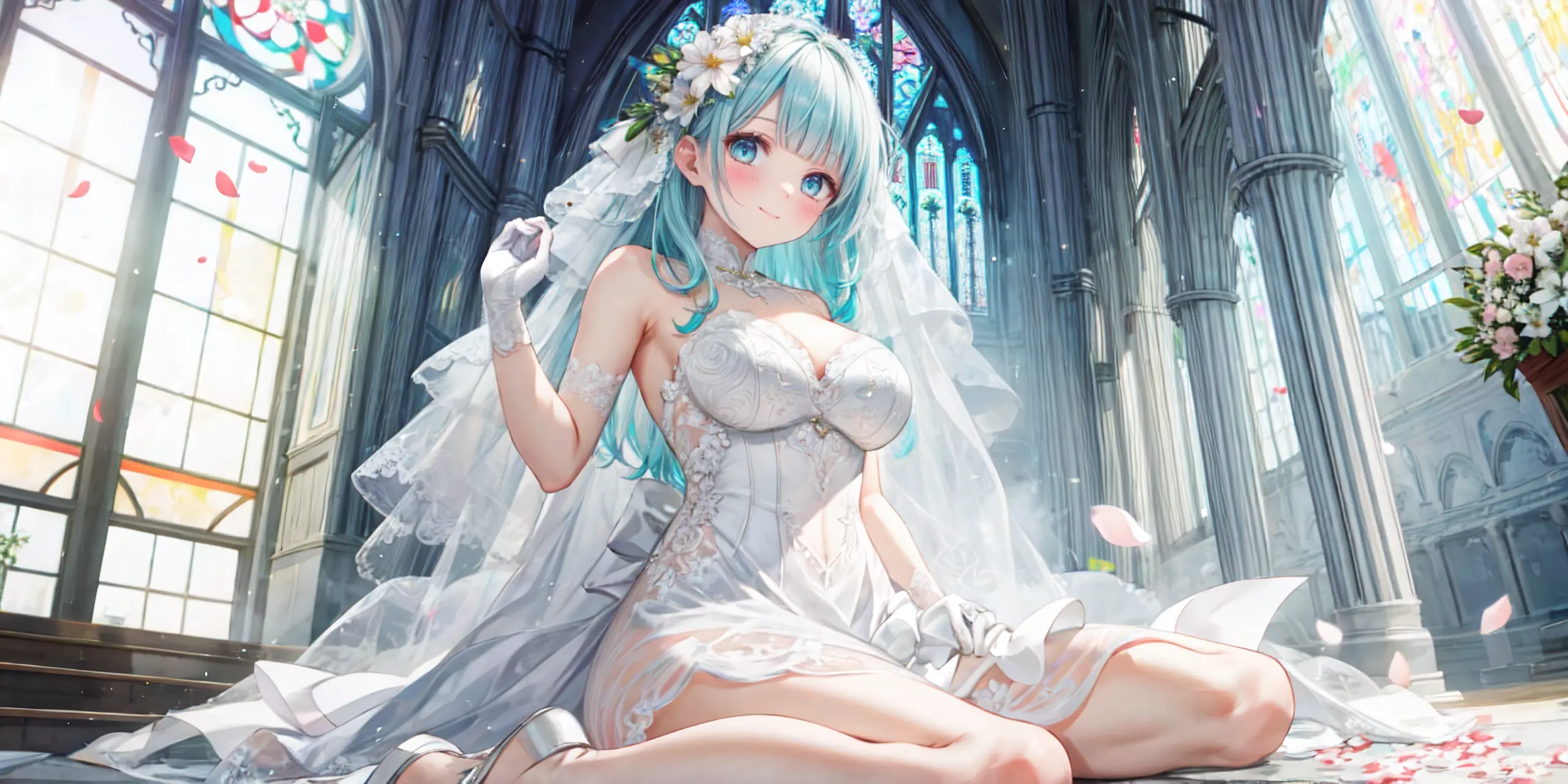HENTAI-AI 6月カバーイラスト(ジューンブライドバージョン) 30pic AI生成エロ画像-79803
