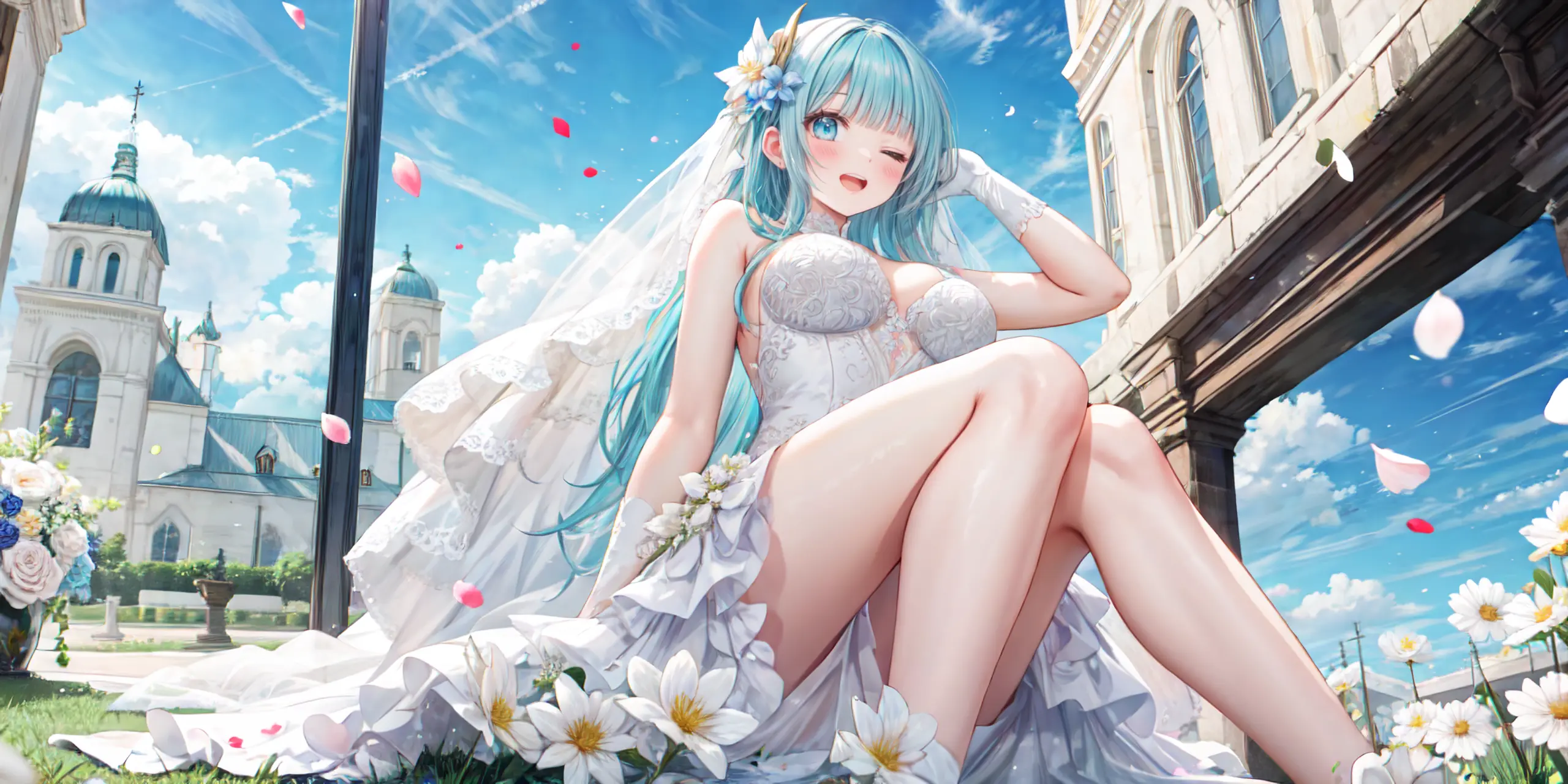 HENTAI-AI 6月カバーイラスト(ジューンブライドバージョン) 30pic AI生成エロ画像-79794