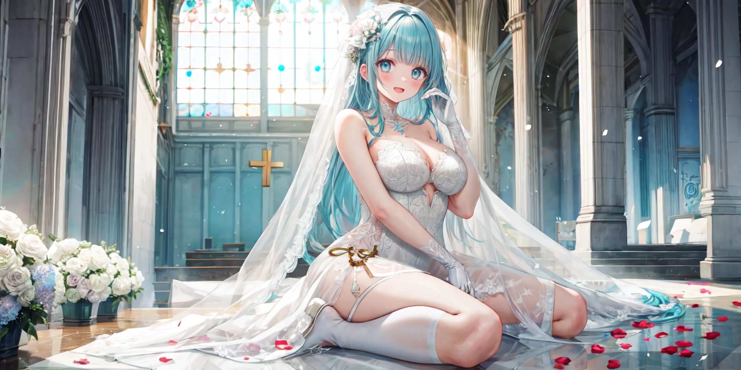 HENTAI-AI 6月カバーイラスト(ジューンブライドバージョン) 30pic AI生成エロ画像-79791