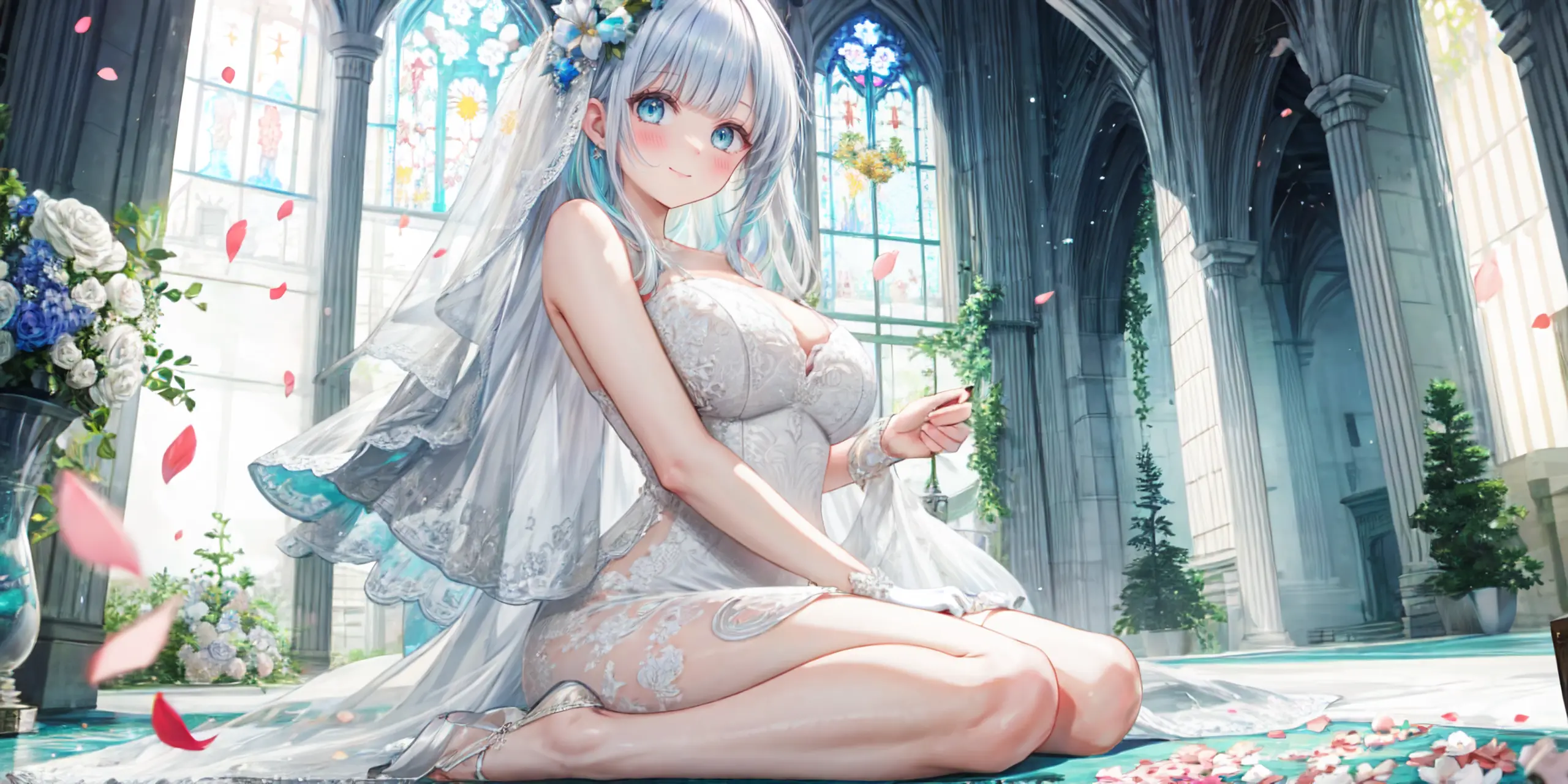 HENTAI-AI 6月カバーイラスト(ジューンブライドバージョン) 30pic AI生成エロ画像-79810
