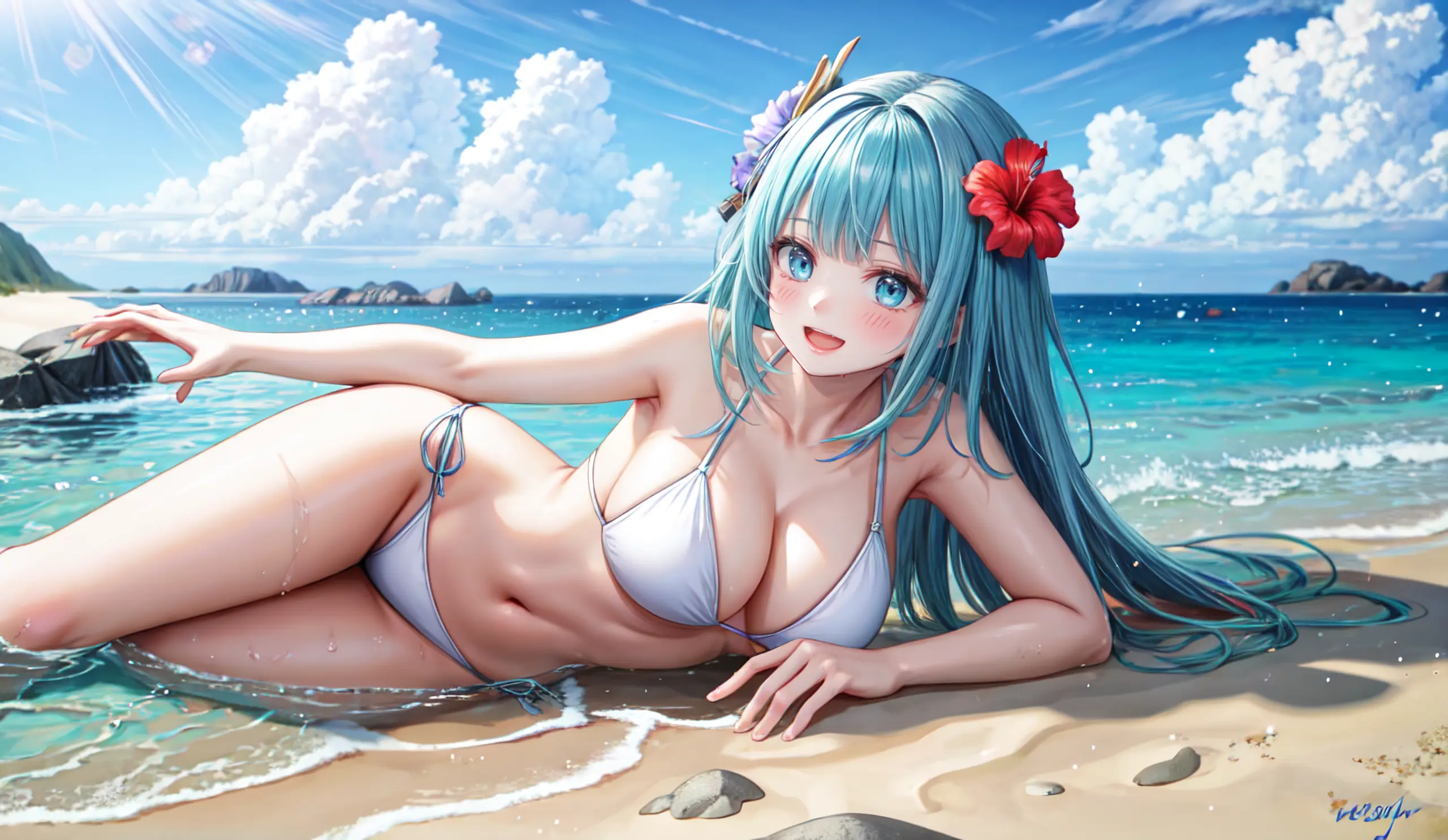 HENTAI-AI 7月カバーイラスト(水着バージョン) 36pic AI生成エロ画像-82177