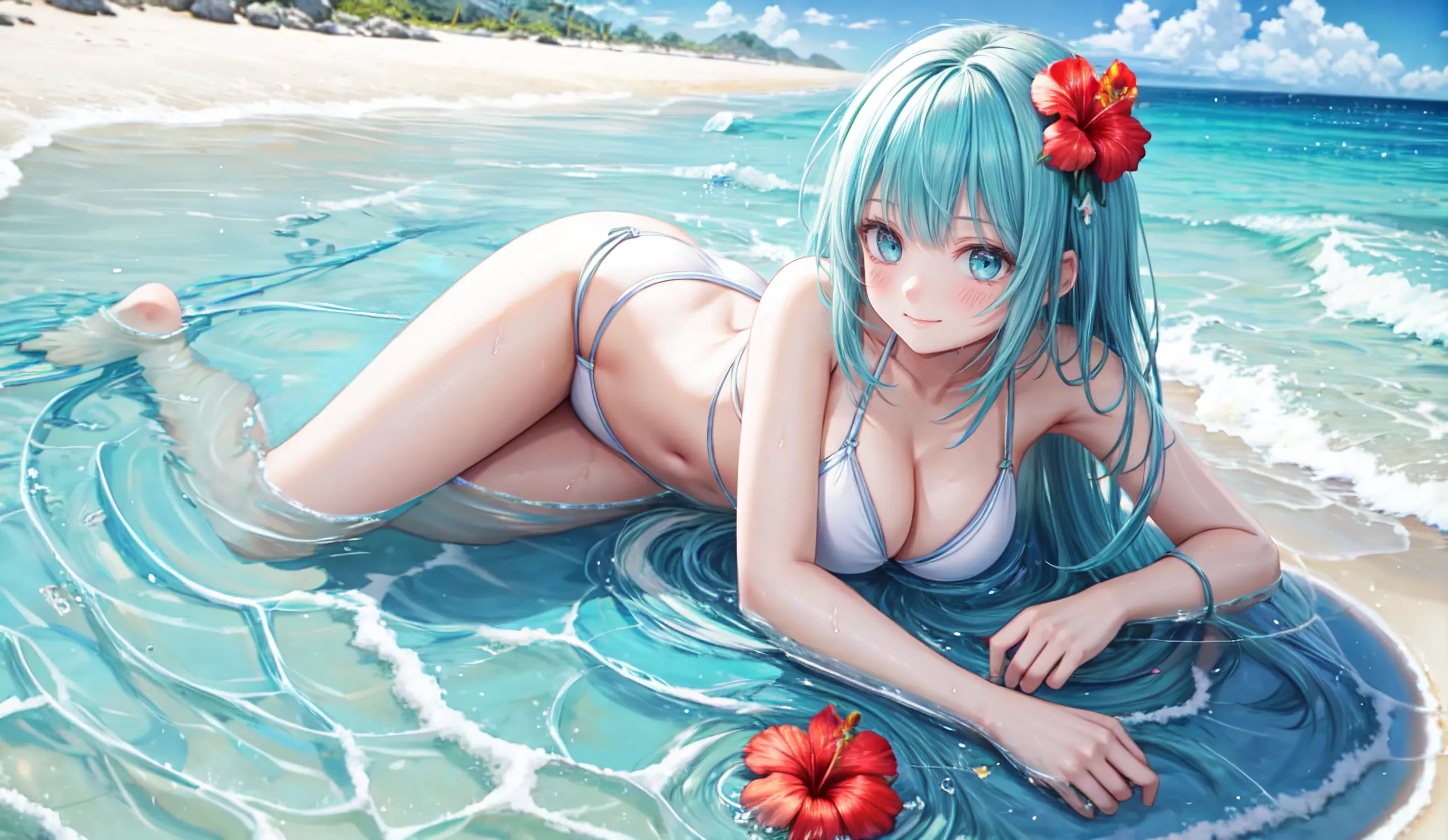 HENTAI-AI 7月カバーイラスト(水着バージョン) 36pic AI生成エロ画像-82192