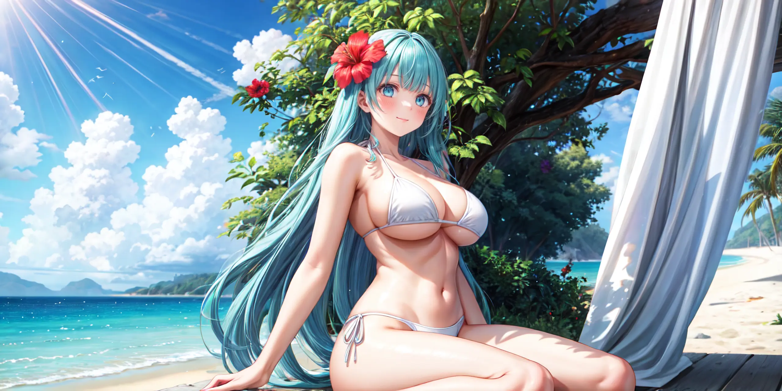 HENTAI-AI 7月カバーイラスト(水着バージョン) 36pic AI生成エロ画像-82163