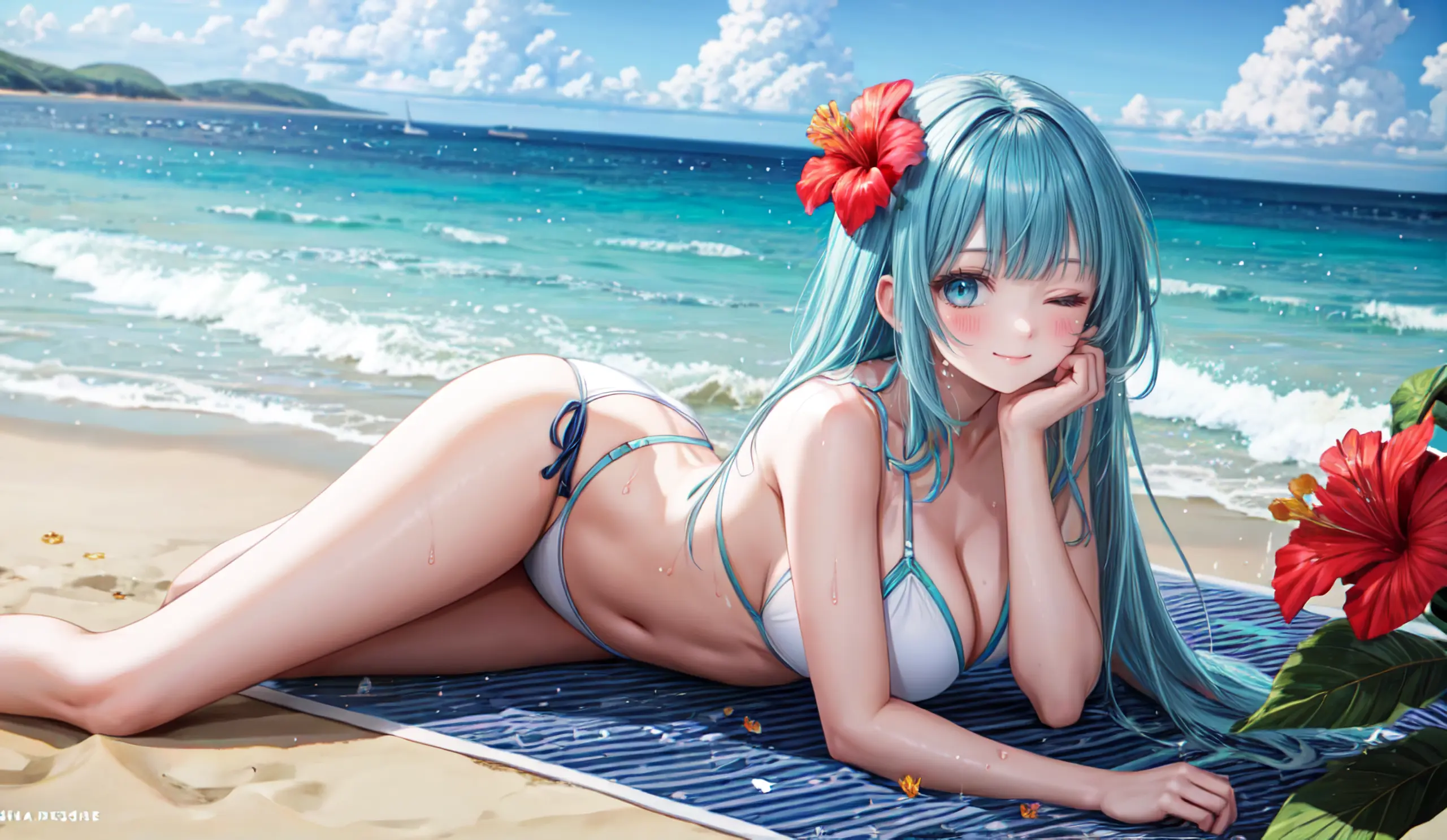 HENTAI-AI 7月カバーイラスト(水着バージョン) 36pic AI生成エロ画像-82190