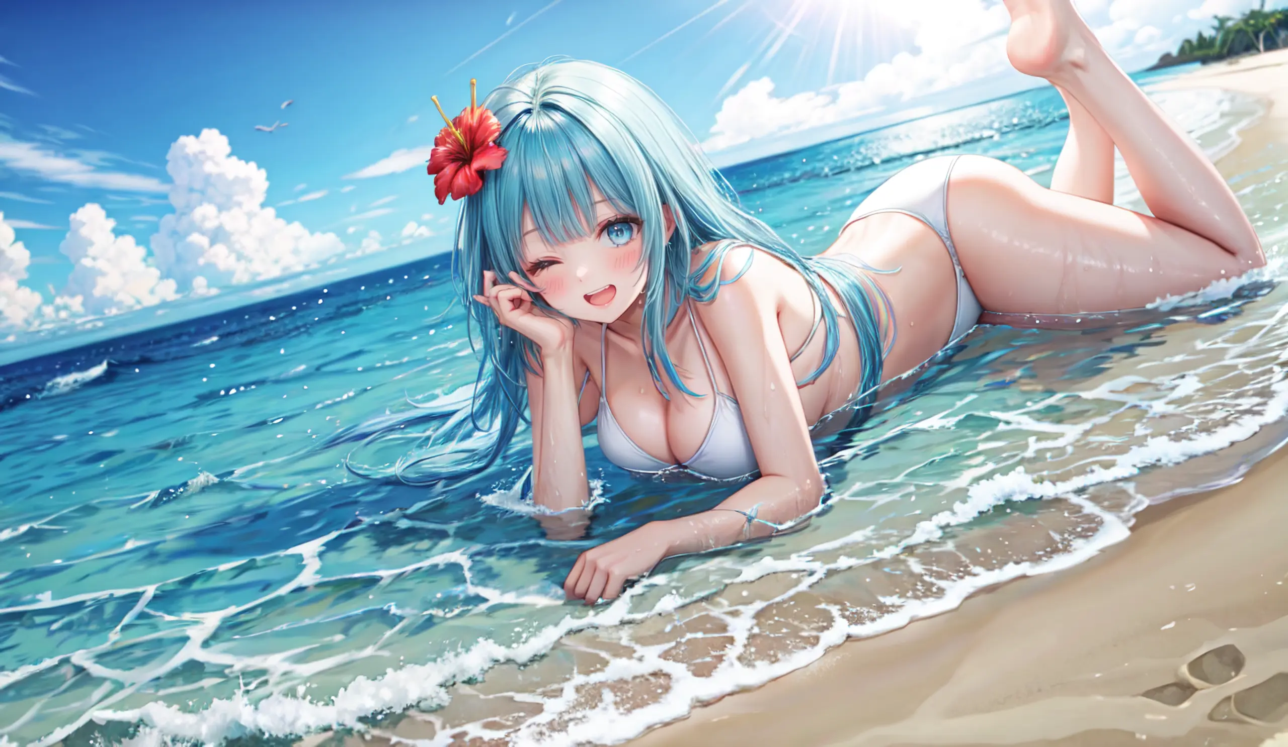 HENTAI-AI 7月カバーイラスト(水着バージョン) 36pic AI生成エロ画像-82181