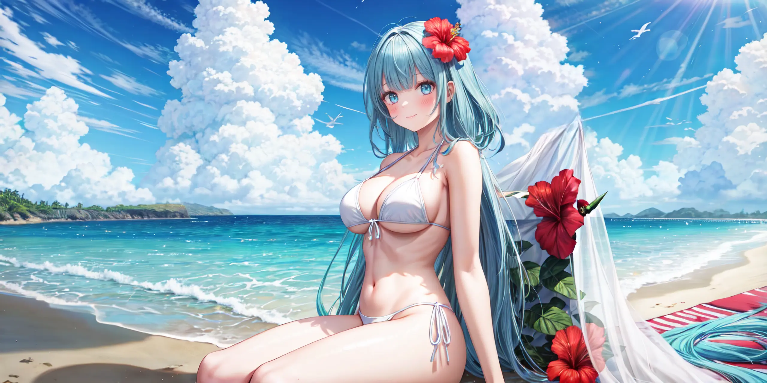 HENTAI-AI 7月カバーイラスト(水着バージョン) 36pic AI生成エロ画像-82162