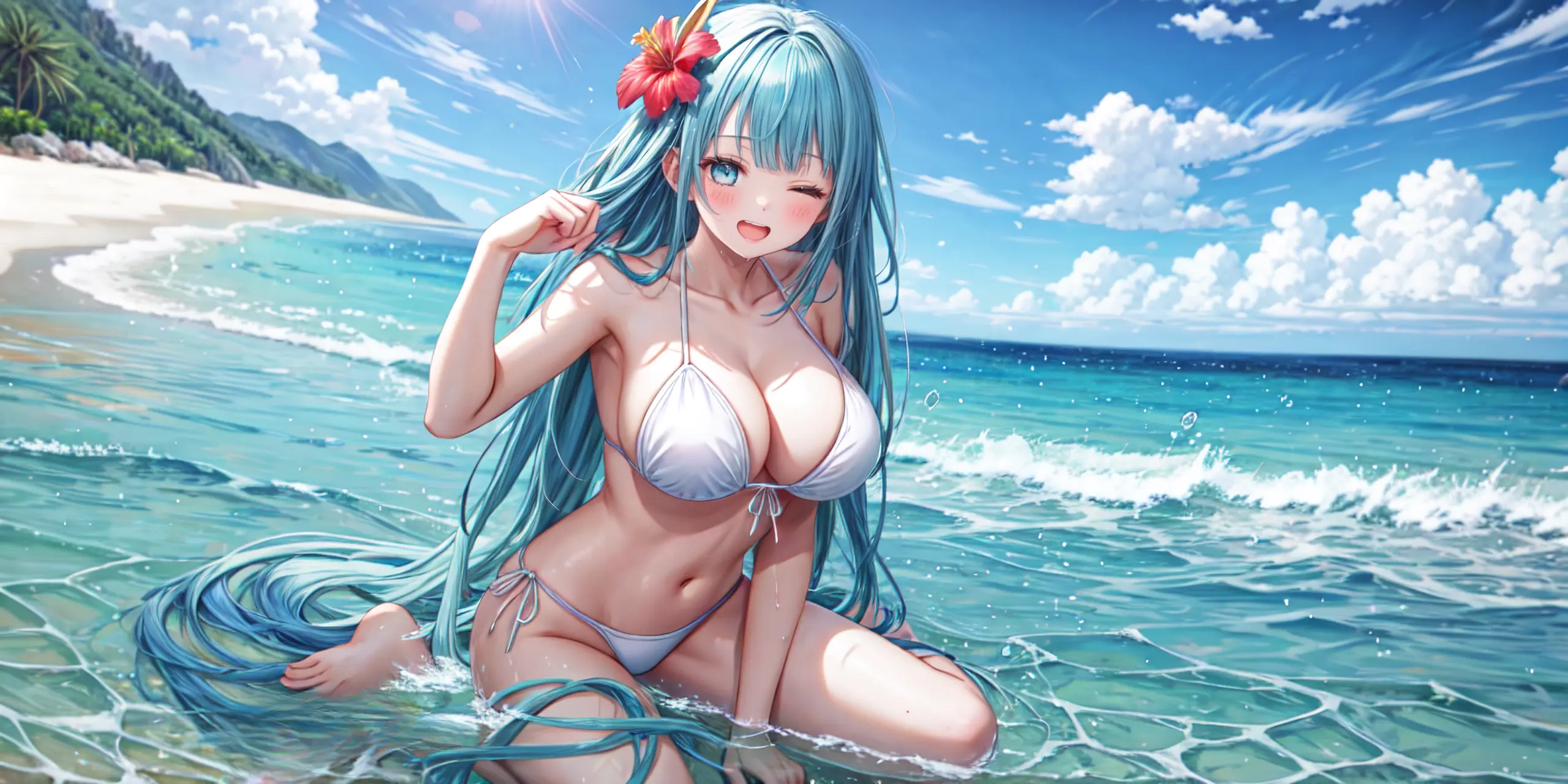 HENTAI-AI 7月カバーイラスト(水着バージョン) 36pic AI生成エロ画像-82167