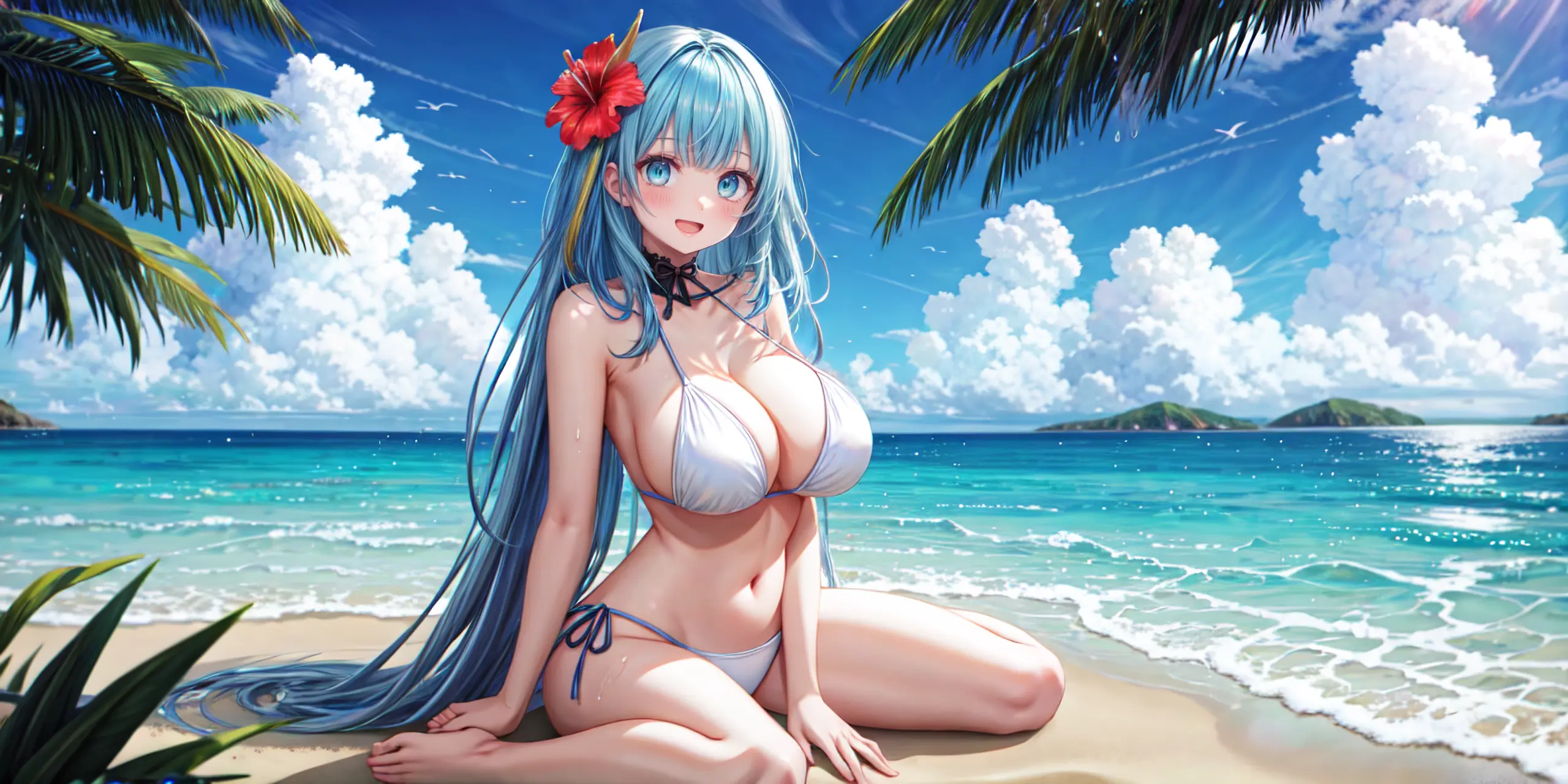 HENTAI-AI 7月カバーイラスト(水着バージョン) 36pic AI生成エロ画像-82174