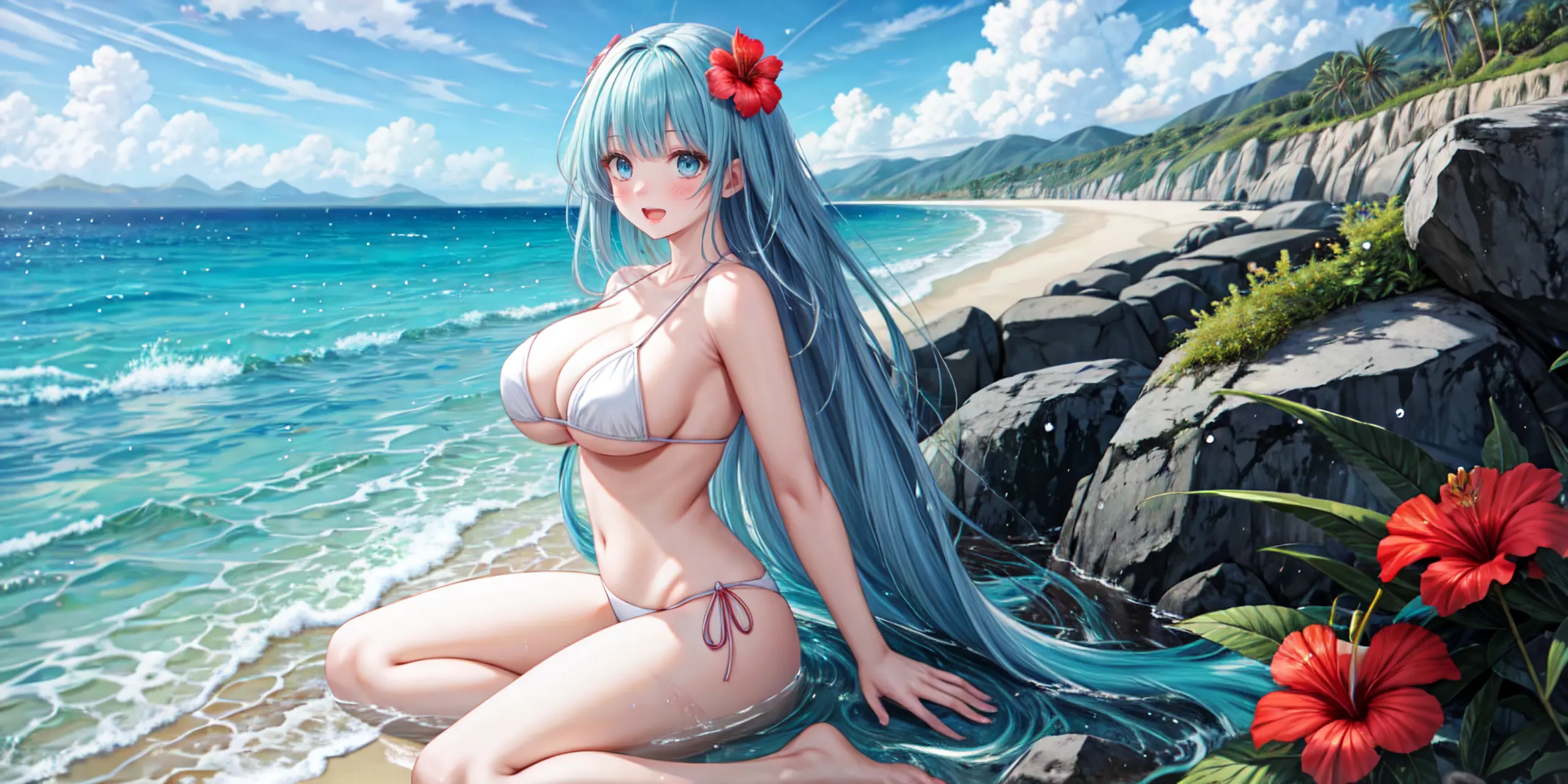 HENTAI-AI 7月カバーイラスト(水着バージョン) 36pic AI生成エロ画像-82172