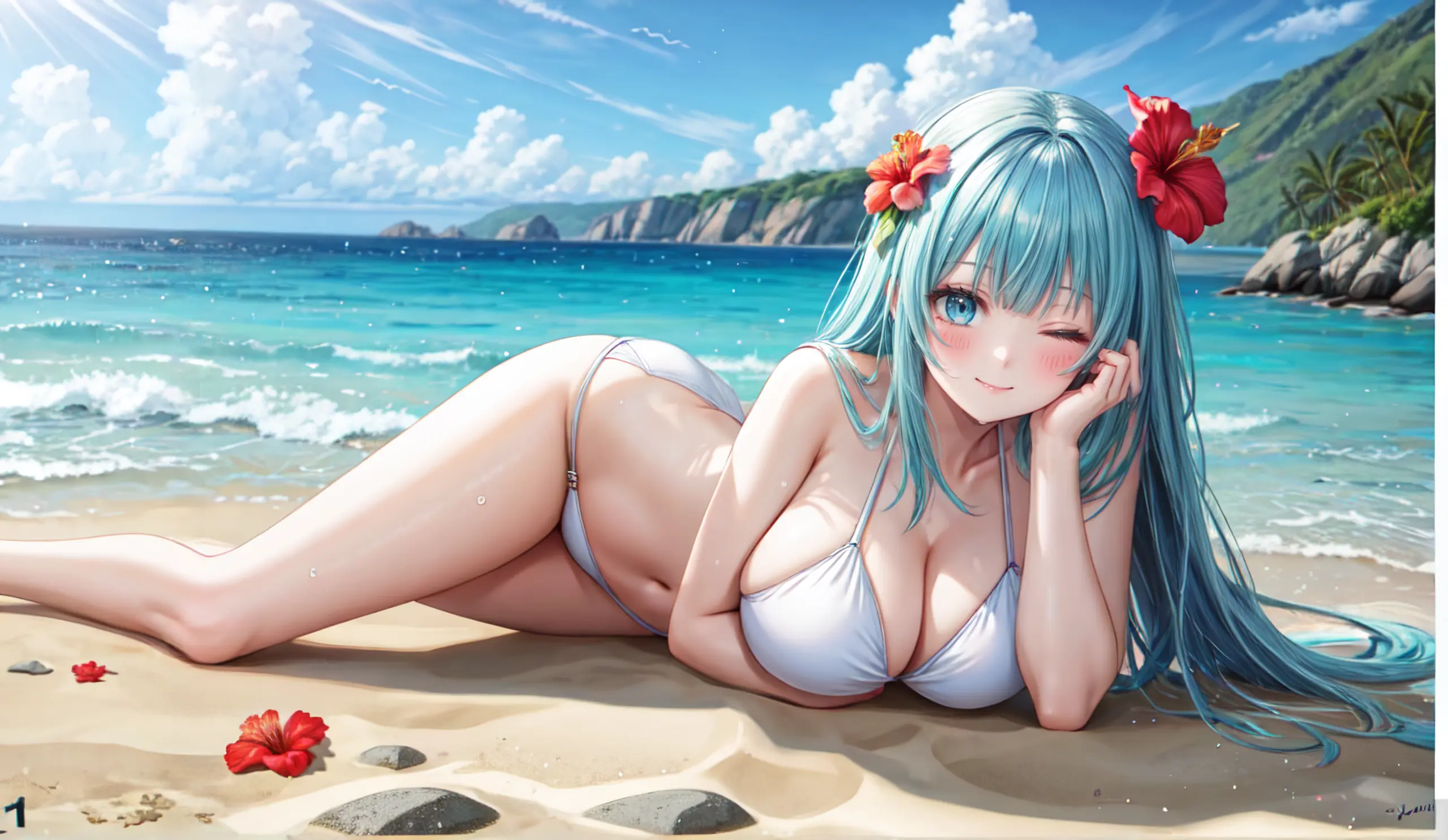 HENTAI-AI 7月カバーイラスト(水着バージョン) 36pic AI生成エロ画像-82188