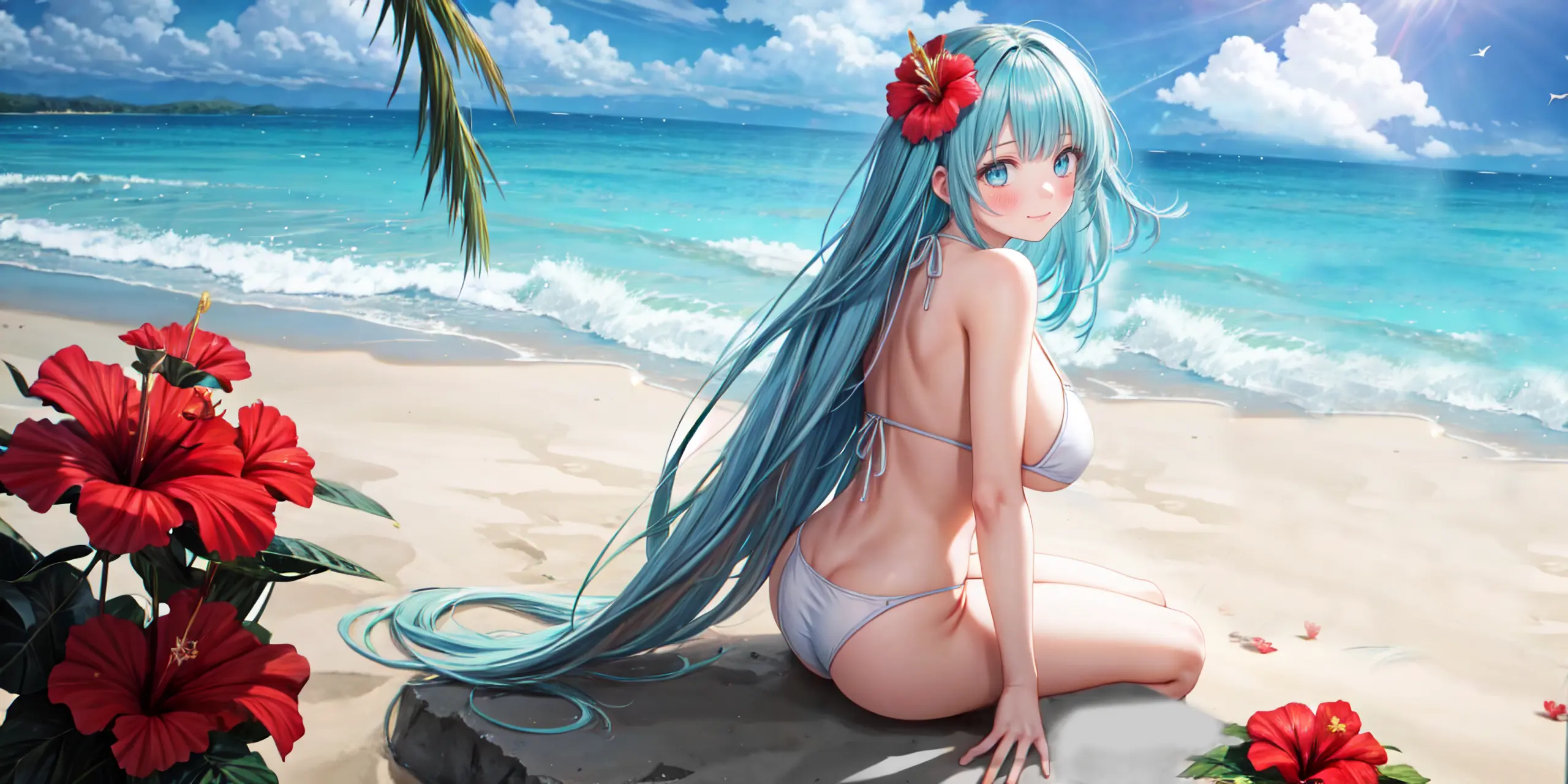 HENTAI-AI 7月カバーイラスト(水着バージョン) 36pic AI生成エロ画像-82164