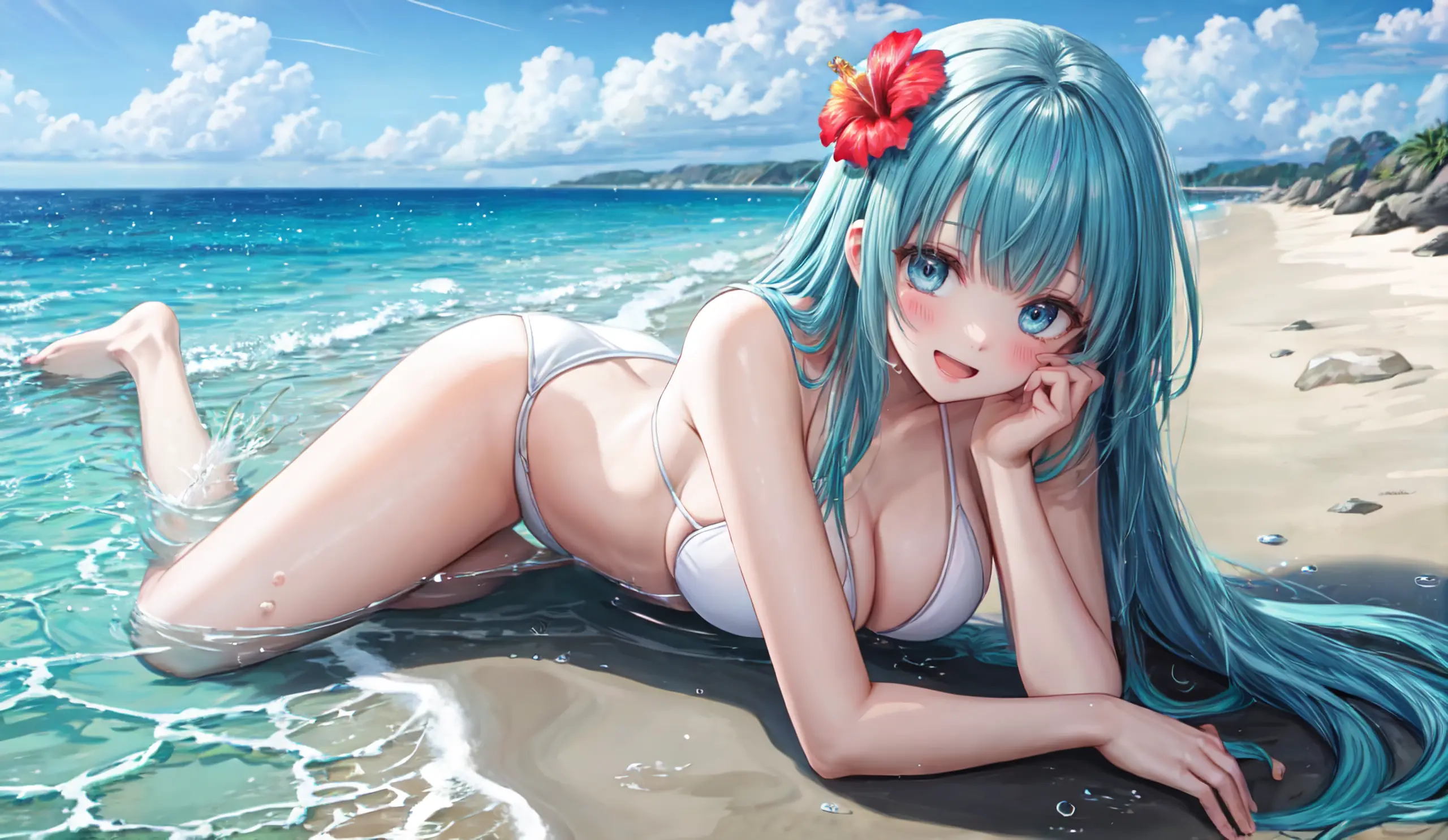HENTAI-AI 7月カバーイラスト(水着バージョン) 36pic AI生成エロ画像-82175