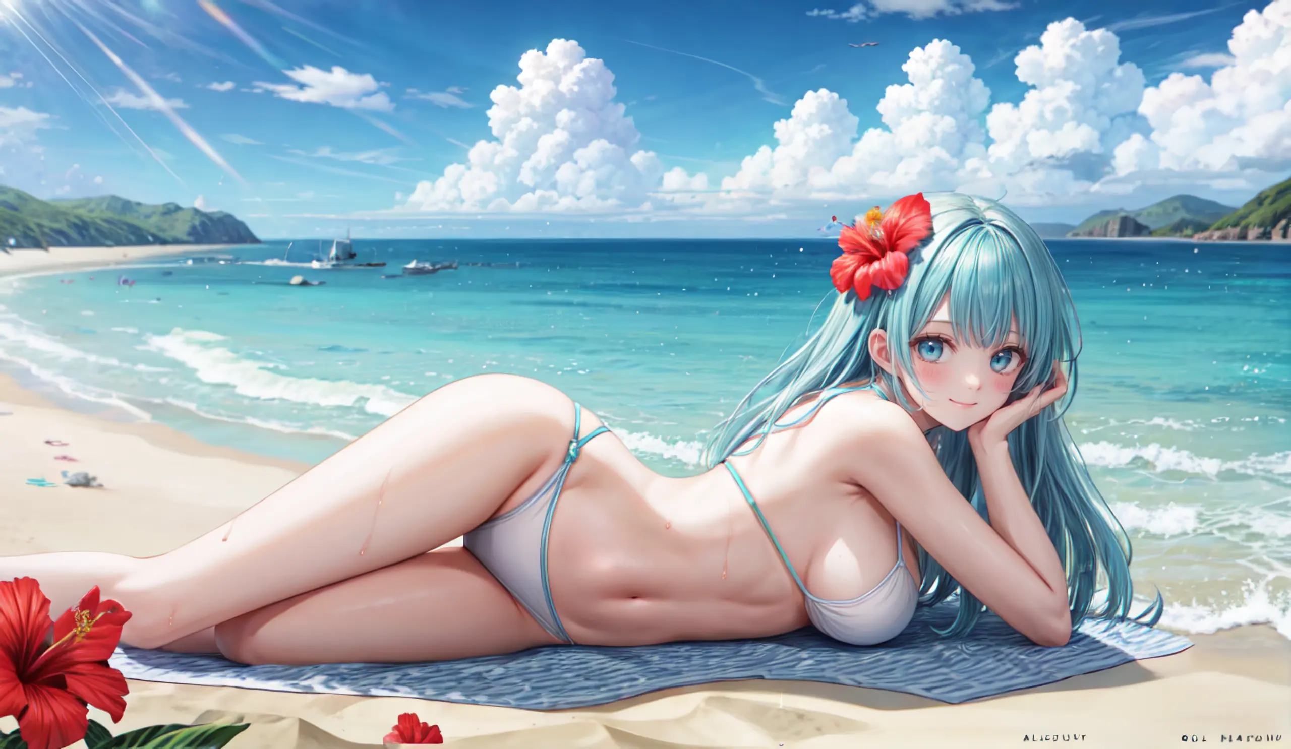 HENTAI-AI 7月カバーイラスト(水着バージョン) 36pic AI生成エロ画像-82193