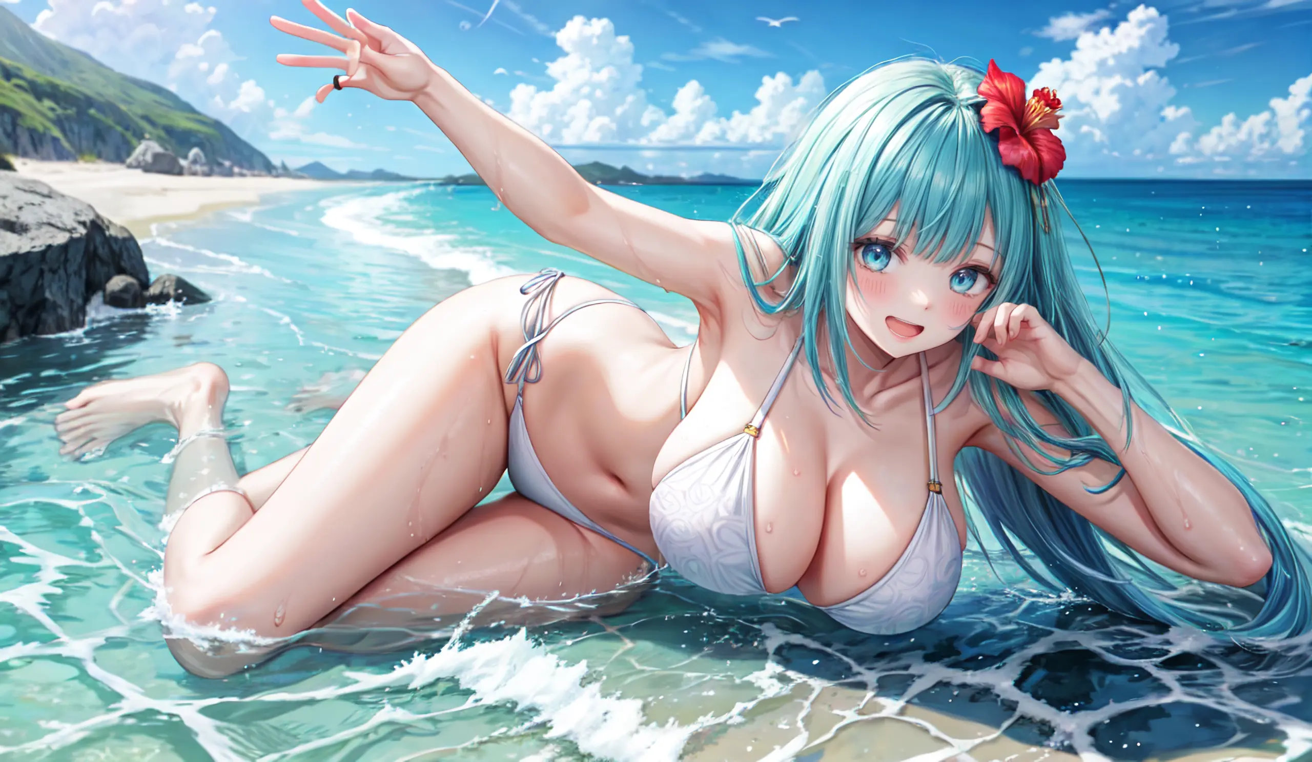 HENTAI-AI 7月カバーイラスト(水着バージョン) 36pic AI生成エロ画像-82184
